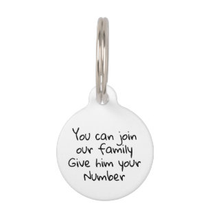 Funny Dog Cat Pet ID Lost  Tag