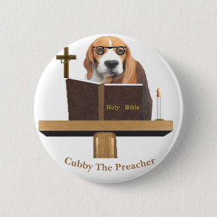 Funny Dog Christian 6 Cm Round Badge