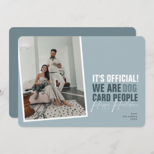 Funny Dog Christmas Card Blue Happy Howlidays