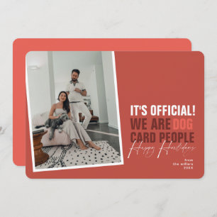 Funny Dog Christmas Card Red Happy Howlidays