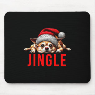 Funny Dog Christmas Chihuahua Premium Tri-blend Mouse Mat