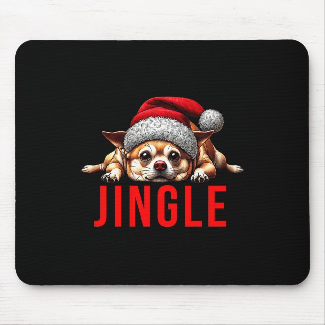 Funny Dog Christmas Chihuahua Premium Tri-blend  Mouse Mat (Front)