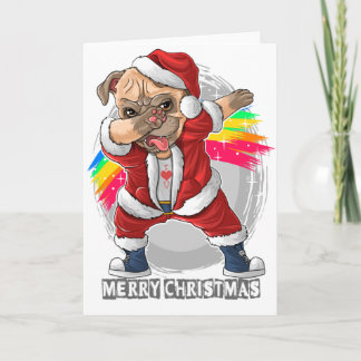 Funny Dog Christmas Greeting Card 