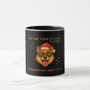 Funny Dog Christmas Mug – Bilingual Gift