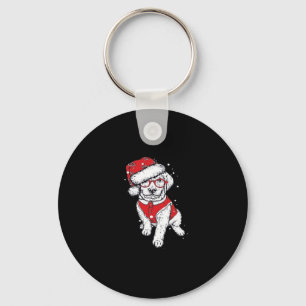Funny Dog Christmas Pajamas Gift for Dog Lovers Wo Key Ring