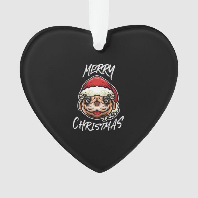 Funny Dog Christmas Pajamas Gift for Dog Lovers Wo Ornament (Front)