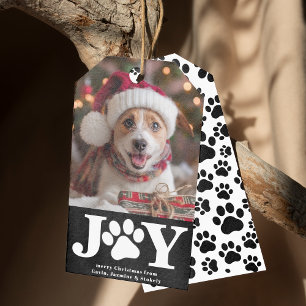 Funny Dog Christmas Picture Personalised Photo Joy Holiday Card