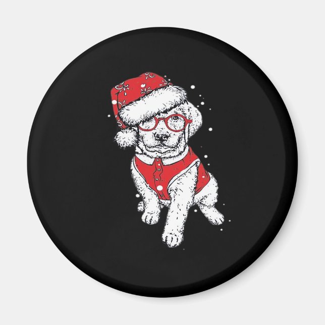 Funny Dog Christmas Pyjamas Gift for Dog Lovers Wo Magnet (Front)