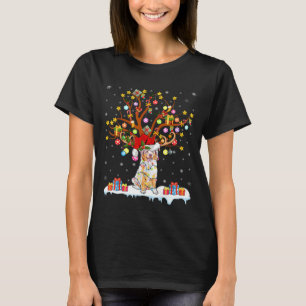 Funny dog Christmas Tree T-Shirt