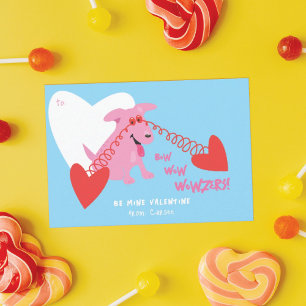 Funny Dog Classroom Valentine Cards