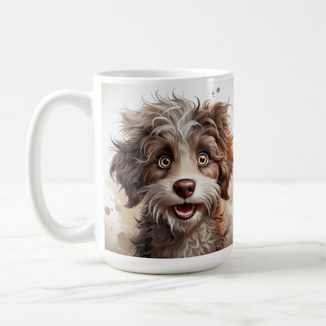 funny dog coffee mug (Left)