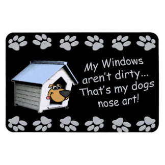 Funny Dog Comic - Nose Art Magnet