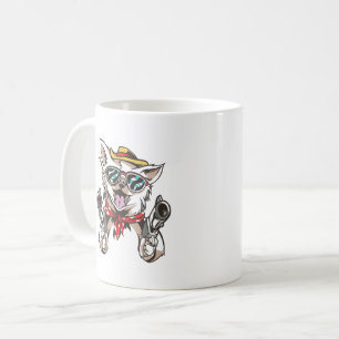 Funny Dog Cowboy Coffee Mug