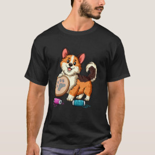 Funny Dog Cross Stitch T-Shirt