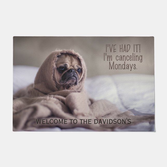 Funny Dog custom door mats (Front)