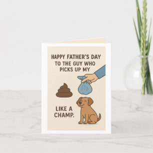 Funny Dog Dad Father’s Day Holiday Card