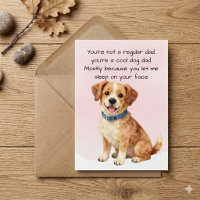 Funny Dog Dad Father's Day Card