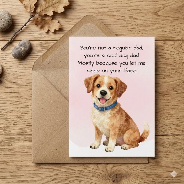 Funny Dog Dad Father's Day Card (Creator Uploaded)