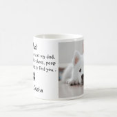 Funny Dog Dad -Father's Day Pet Photo Coffee Mug (Center)