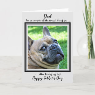 Funny Dog Dad - Happy Father's Day - Dad Dog Photo Card