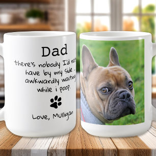Funny Dog Dad Personalised Pet Photo Father's Day  Coffee Mug