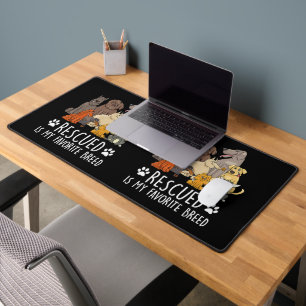 Funny dog design for men and women with humourous  desk mat