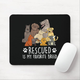 Funny dog design for men and women with humourous mouse mat
