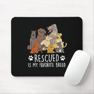 Funny dog design for men and women with humourous  mouse mat