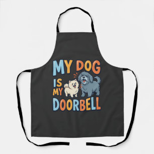 Funny Dog Doorbell Pet Lover Apron