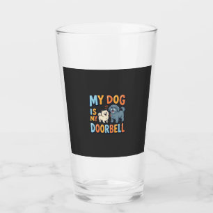 Funny Dog Doorbell Pet Lover Glass