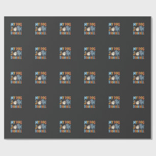 Funny Dog Doorbell Pet Lover Wrapping Paper