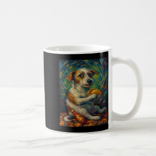 Funny Dog Eating Taco Graphic Art Design  Coffee Mug