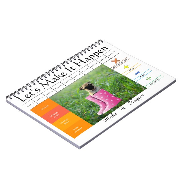 Funny dog educative game  notebook (Left Side)