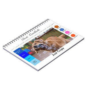 Funny dog educative games notebook