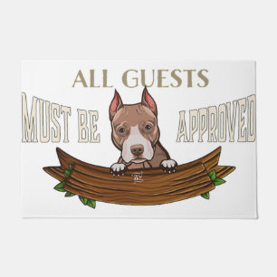 Funny Dog Entryway Sign Gift for Pet Lover Doormat