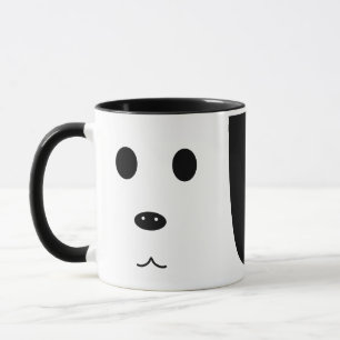 funny dog face mug