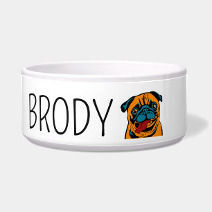 Funny dog face with a custom name