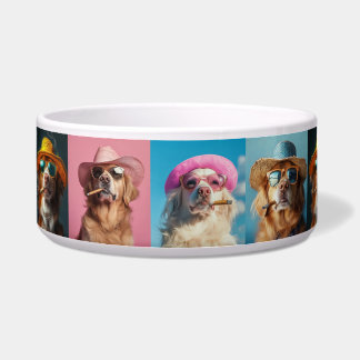 Funny Dog Faces Pet Bowl Description: