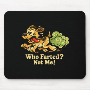 Funny dog fart meme artwork mouse mat