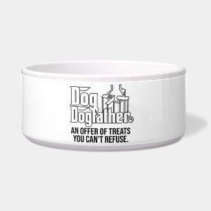 Funny Dog Father Gift - Custom Pet Food Bowl