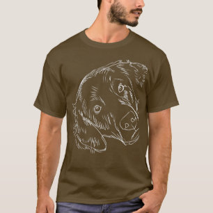 Funny Dog Flat Coated Retriever  T-Shirt