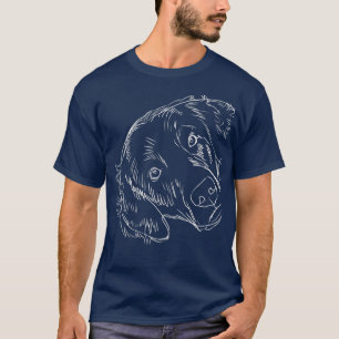 Funny Dog Flat Coated Retriever  T-Shirt