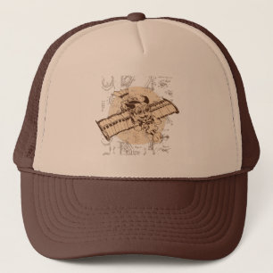 Funny Dog Flying - Geeky Puppy Trucker Hat
