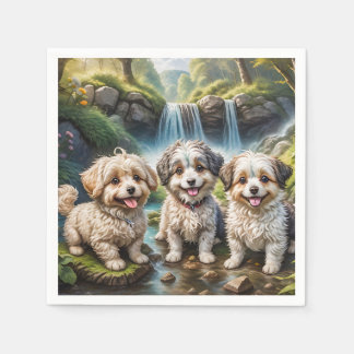 funny dog gang napkin