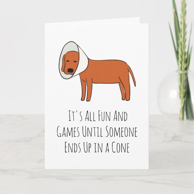 funny dog get well soon cards (Front)
