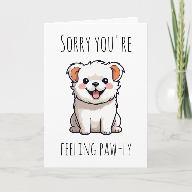 funny dog get well soon cards (Front)
