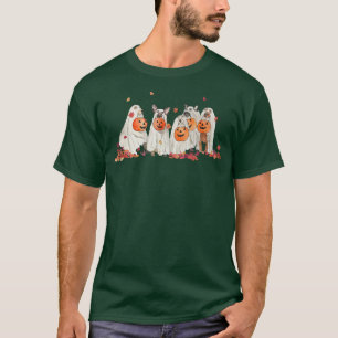 Funny Dog Ghost Boo Pumpkin Fall Season Halloween T-Shirt