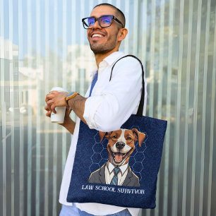 Funny Dog Gifts for Law Student Lawyer Enforcement Tote Bag