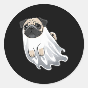 Funny Dog Halloween T-Shirt1 Classic Round Sticker