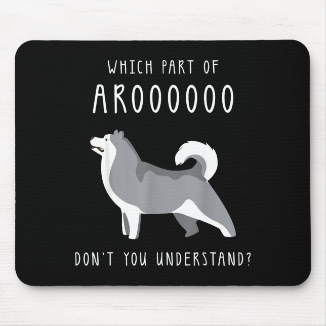 Funny Dog Husky Mom Cut For Girls And Women - Whic Mouse Mat (Front)